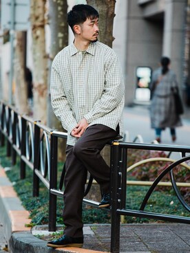 「GLR/ lab」｜小林 健太さん（メンズ・172cm）の冬コーディネート