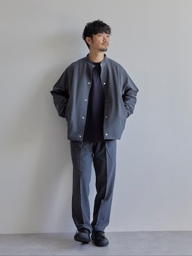 「green label relaxing（グリーンレーベルリラクシング）のアイテム（ブルゾン）」を使った、小林 健太さん（メンズ・172cm）の秋コーディネート