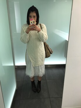 「Adam et Rope A・E・R（アダムエロペ）のアイテム（ブーツ）」を使った、ハルさん（レディース・164cm）の秋コーディネート