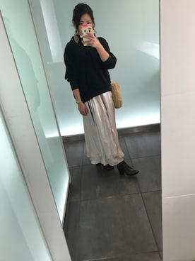 「Adam et Rope A・E・R（アダムエロペ）のアイテム（ブーツ）」を使った、ハルさん（レディース・164cm）の秋コーディネート