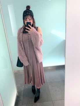 「COCO DEAL（ココディール）のアイテム（その他アウター）」を使った、ハルさん（レディース・166cm）の秋コーディネート
