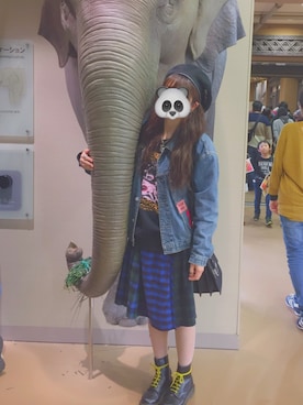 「RNA」｜「アイテム（デニムジャケット）」を使った、さかなくんさん（レディース・160cm）の秋コーディネート