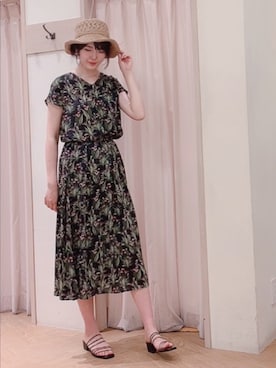 「Te chichi TERRASSE（テチチテラス）のアイテム（アクセサリー）」を使った、Mayuさん（レディース・168cm）の春コーディネート