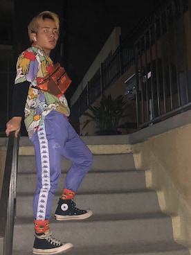 「FOG ESSENTIALS（エフオージーエッセンシャルズ）のアイテム（シューズ）」を使った、hibiki horikawaさん（メンズ・163cm）の冬コーディネート