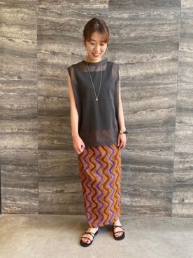 ando misaさん（レディース・154cm）の夏コーディネート