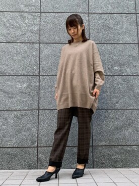 「SRIC（スリック）のアイテム」を使った、napoca自由が丘さん（レディース・154cm）の秋コーディネート