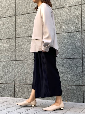 「SRIC（スリック）のアイテム」を使った、napoca自由が丘さん（レディース・154cm）の冬コーディネート