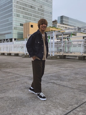 「PUBLIC TOKYO（パブリックトウキョウ）のアイテム（デニムジャケット）」を使った、miyazakiさん（メンズ・176cm）の春コーディネート