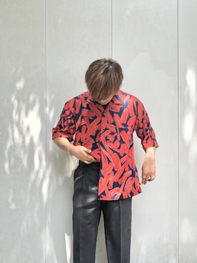 「PUBLIC TOKYO（パブリックトウキョウ）のトロウールテーパードスラックス（スラックス）」を使った、miyazakiさん（メンズ・176cm）の春コーディネート