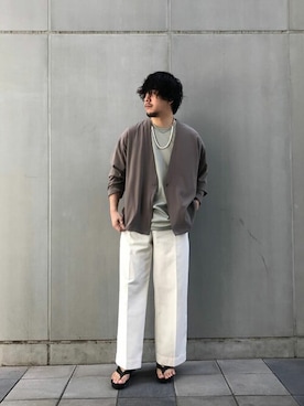 「PUBLIC TOKYO（パブリックトウキョウ）のアイテム（アクセサリー）」を使った、miyazakiさん（メンズ・176cm）の夏コーディネート