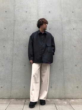 「コーディネート」｜「アイテム（ミリタリージャケット）」を使った、miyazakiさん（メンズ・176cm）の秋コーディネート