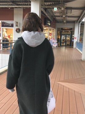 「URBAN RESEARCH（アーバンリサーチ）のアイテム（チェスターコート）」を使った、ゆさん（レディース・168cm）の春コーディネート