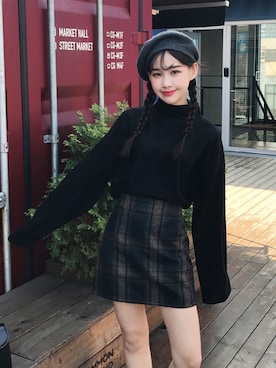 「アイテム（ポロシャツ）」を使った、bullangさん（レディース・158cm）の秋コーディネート