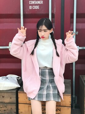 「BLANC..（ブラン）のアイテム（ジャケット/アウター）」を使った、bullangさん（レディース・158cm）の秋コーディネート