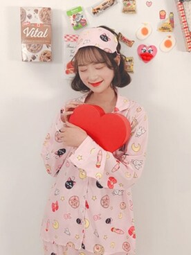 「STYLE」｜「アイテム（ルームウェア）」を使った、bullangさん（レディース・158cm）の秋コーディネート