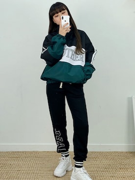 「トレーニング」｜「アイテム（その他トップス）」を使った、bullangさん（レディース・158cm）の春コーディネート