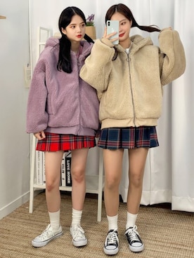 「BLANC..（ブラン）のアイテム（ジャケット/アウター）」を使った、bullangさん（レディース・158cm）の秋コーディネート