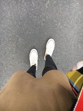 「CONVERSE ALL STAR（コンバースオールスター）のアイテム（スニーカー、ベージュ系）」を使った、西贝sysy宁さん（レディース・169cm）の夏コーディネート