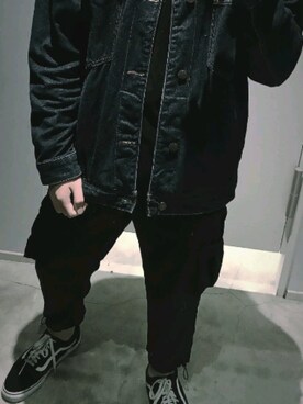 「SPAO（スパオ）のアイテム」を使った、Josh Kuoさん（メンズ・169cm）の秋コーディネート