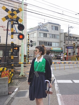 「1205（トゥウェルブオーファイブ）のアイテム」を使った、胖龟111さん（レディース・160cm）の春コーディネート