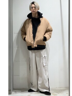 Casper John ハイネックパーカーを使ったメンズ人気ファッションコーディネート Wear