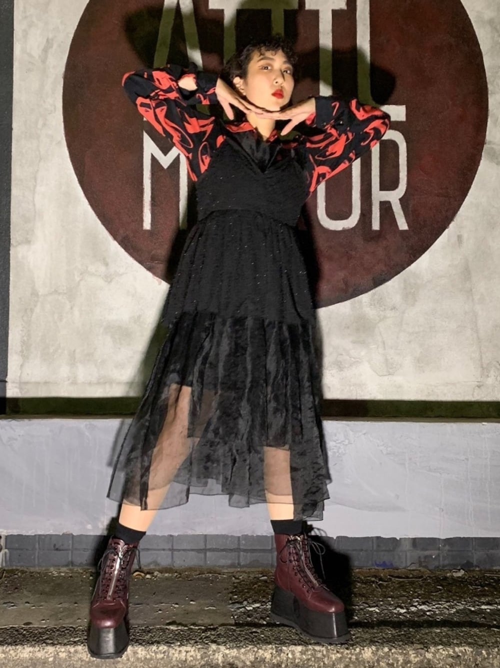 パメオポーズ PAMEO POSE ブーツ 厚底 牛革 PAMEO POSE（パメオポーズ）の「2WAY LACE UP BOOTS（ブーツ）」 - WEAR