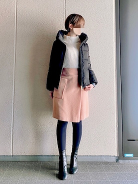 「ミニスカート」｜micco147さん（レディース・147cm・30代）の冬コーディネート