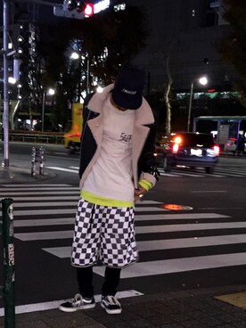 「ROYAL FLASH（ロイヤルフラッシュ）のアイテム（ブルゾン）」を使った、給前友貴さん（メンズ・171cm）の冬コーディネート