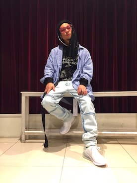 給前友貴さん（メンズ・172cm）の春コーディネート