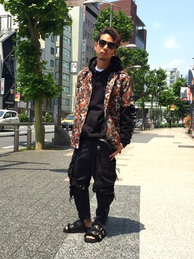 給前友貴さん（メンズ・172cm）の春コーディネート