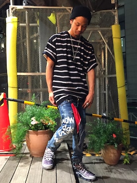 給前友貴さん（メンズ・172cm）の夏コーディネート