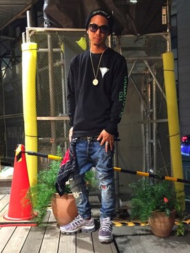 Guess Green Label ゲス グリーン レーベル One Point Logo Long Sleeveを使った人気ファッションコーディネート Wear