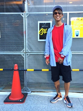 給前友貴さん（メンズ・172cm）の夏コーディネート