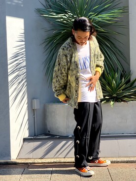 「ALCHEMIST（アルケミスト）のアイテム」を使った、給前友貴さん（メンズ・172cm）の秋コーディネート