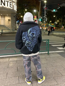 「BOW WOW（バウワウ）のアイテム（ブルゾン）」を使った、給前友貴さん（メンズ・172cm）の秋コーディネート