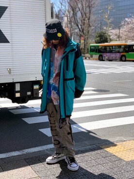 「THE inc.（ザ インク）のアイテム」を使った、給前友貴さん（メンズ・172cm）の春コーディネート