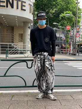 「アイテム（つなぎ/オールインワン、その他）」を使った、給前友貴さん（メンズ・172cm）の春コーディネート