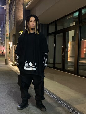 「A.A.Spectrum（エーエースペクトラム）のアイテム」を使った、給前友貴さん（メンズ・170cm）の春コーディネート