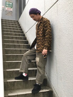 「SASQUATCHfabrix.（サスクワァッチファブリックス）のアイテム」を使った、Takahiro Teradaさん（メンズ・170cm）の秋コーディネート