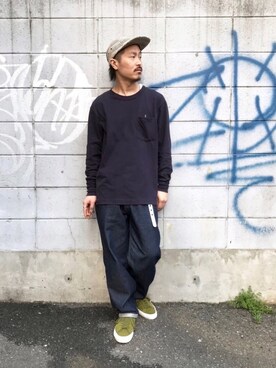 「CLASS（クラス）のアイテム（トップス）」を使った、Takahiro Teradaさん（メンズ・170cm）の春コーディネート