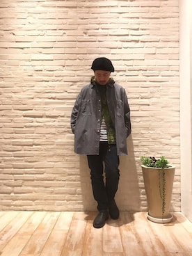 「ink（インク）のアイテム（ジャケット/アウター）」を使った、Takahiro Teradaさん（メンズ・170cm）の冬コーディネート