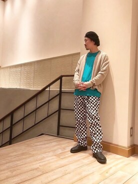 「アイテム（レインシューズ）」を使った、Takahiro Teradaさん（メンズ・170cm）の冬コーディネート