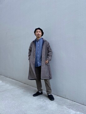 「Vincent et Mireille（バンソンエミレイユ）のアイテム」を使った、Takahiro Teradaさん（メンズ・170cm）の秋コーディネート