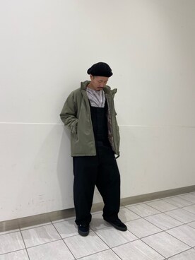 「WILD THINGS（ワイルドシングス）のアイテム（ミリタリージャケット）」を使った、Takahiro Teradaさん（メンズ・170cm）の秋コーディネート