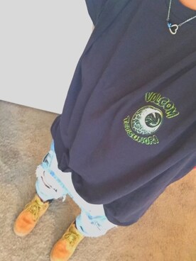 「VOLCOM」｜「アイテム（ブーティ）」を使った、JURiさん（レディース・163cm）の秋コーディネート