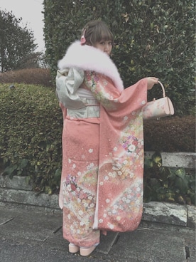 「二十歳」｜.さん（レディース・153cm）の冬コーディネート