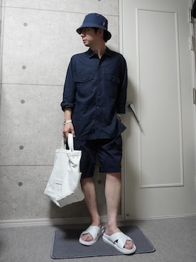 「HAV-A-HANK（ハバハンク ）のアイテム（帽子）」を使った、kenさん（メンズ・160cm）の夏コーディネート