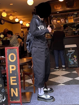 「Dr. Martens（ドクターマーチン）のアイテム（レッグウェア）」を使った、fear_death_fateさん（メンズ・176cm）の春コーディネート