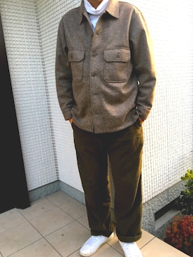 「UNIQLO（ユニクロ）のタートルネックT（長袖）（Tシャツ/カットソー）」を使った、DEGIさん（メンズ・184cm）の春コーディネート