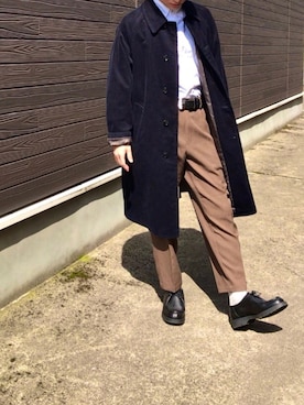 「KLEMAN（クレマン）の＜KLEMAN＞ PADRE/シューズ（モカシン/デッキシューズ）」を使った、レッサー🦖さん（メンズ・171cm）の春コーディネート